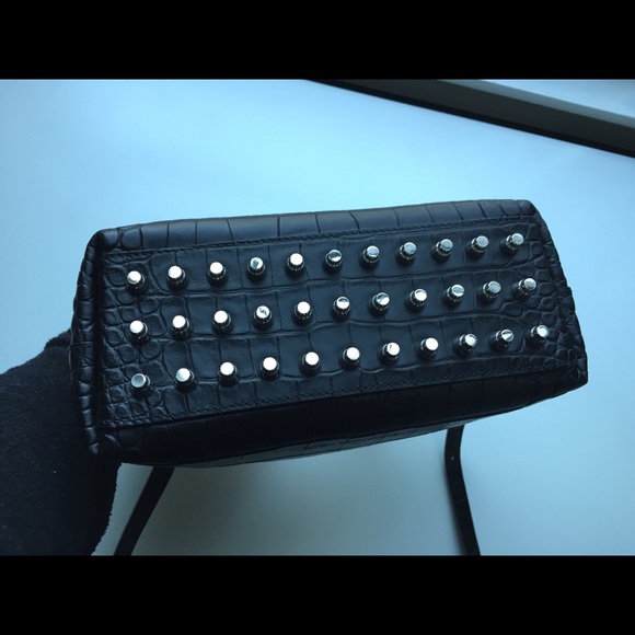 Alexander Wang Rogue Satchel Bag Black Croc - Picture 3 of 8